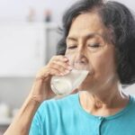Senior Woman Drinking Milk 150x150